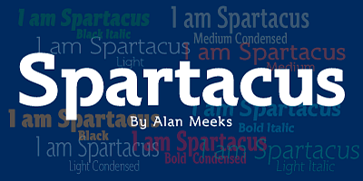Spartacus Font Family by Alan Meeks