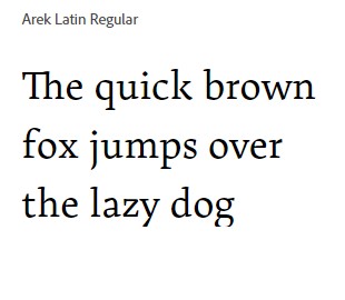 Arek Latin Regular Font