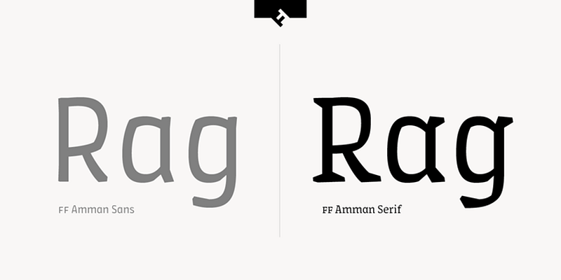 FF Amman Serif RAG - Designed by Yanone from FontFont