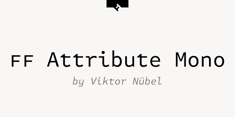 FF Attribute Mono Font from FontFont