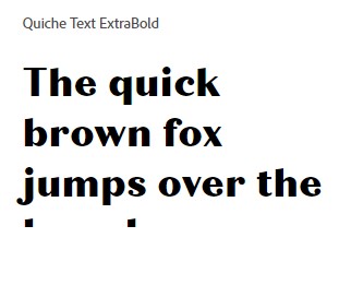 Quiche Text ExtraBold Font