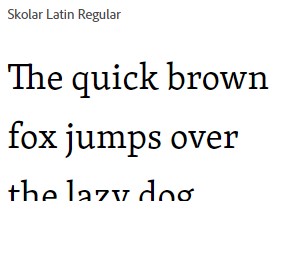 Skolar Latin Regular Font