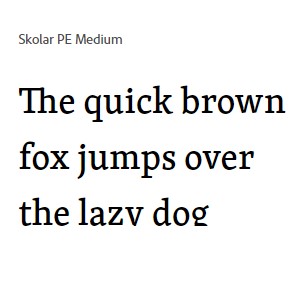 Skolar PE Medium Font