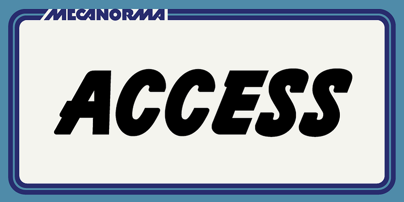 Access MN Font from Mecanorma Collection